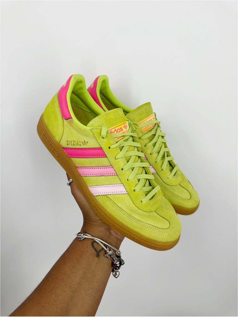 Adidas Handball Spezial Pulse Lime Sneakers Women's Size 10